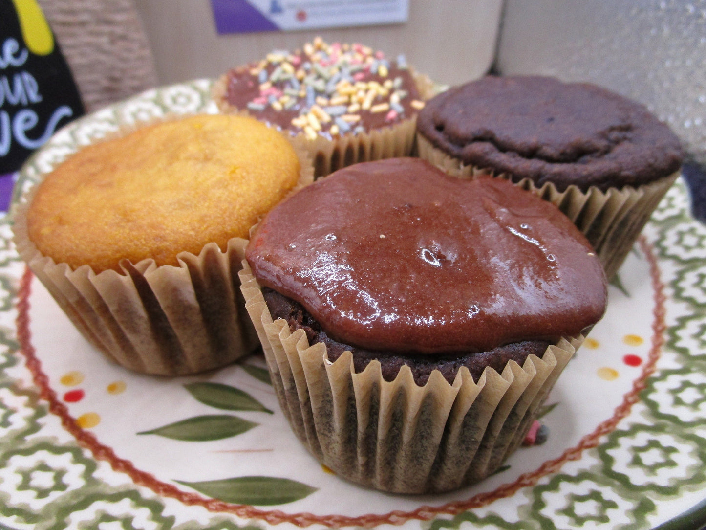 Cupcakes véganes riches en protéines - Sans sucre et sans gluten
