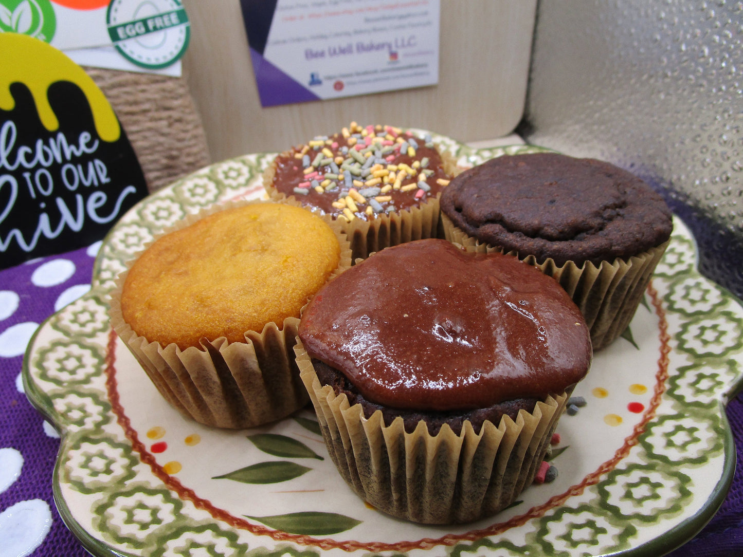 Cupcakes véganes riches en protéines - Sans sucre et sans gluten