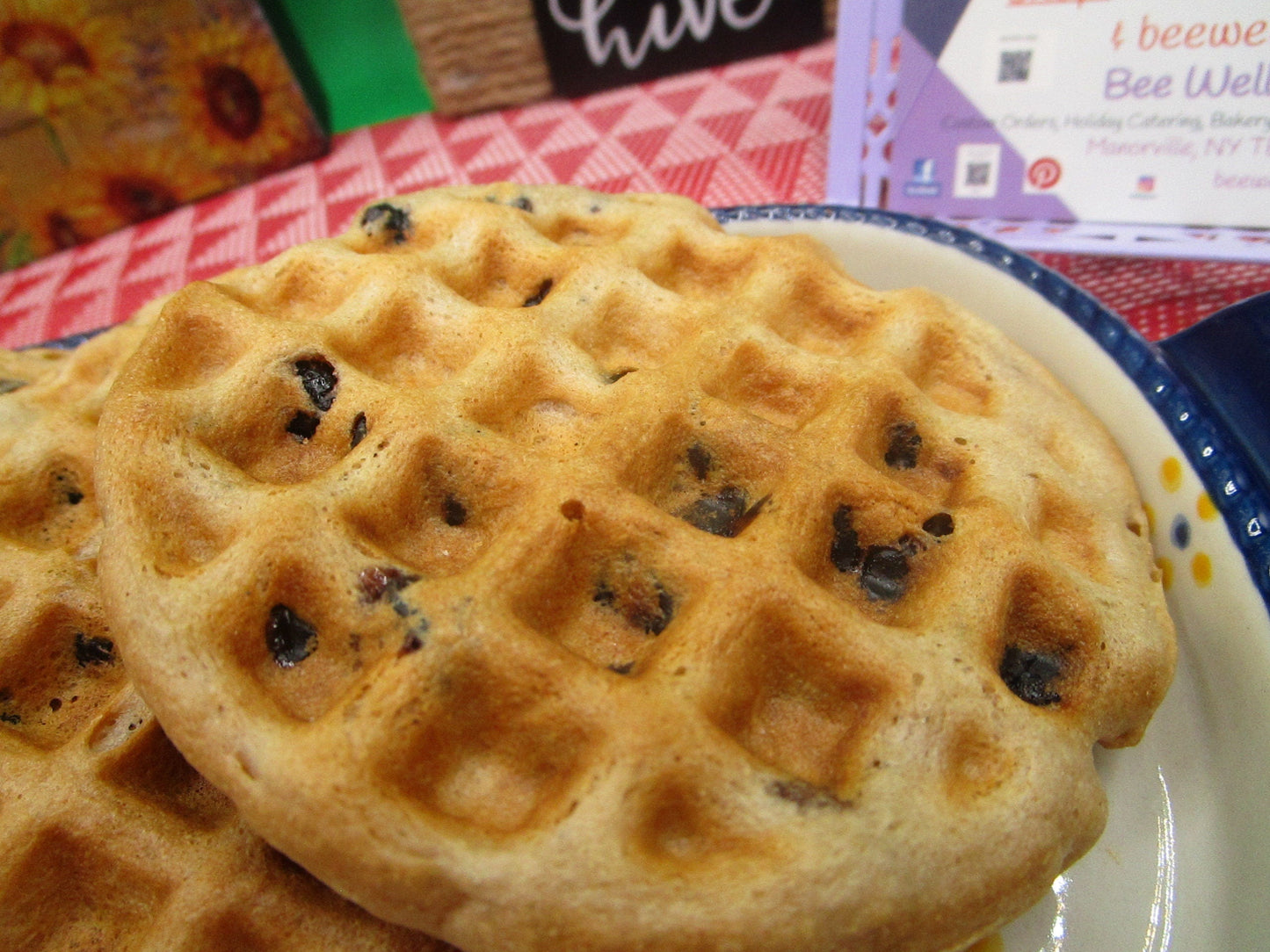 Grain Free Cherry Waffles - AIP Paleo, Vegan, Gluten Free