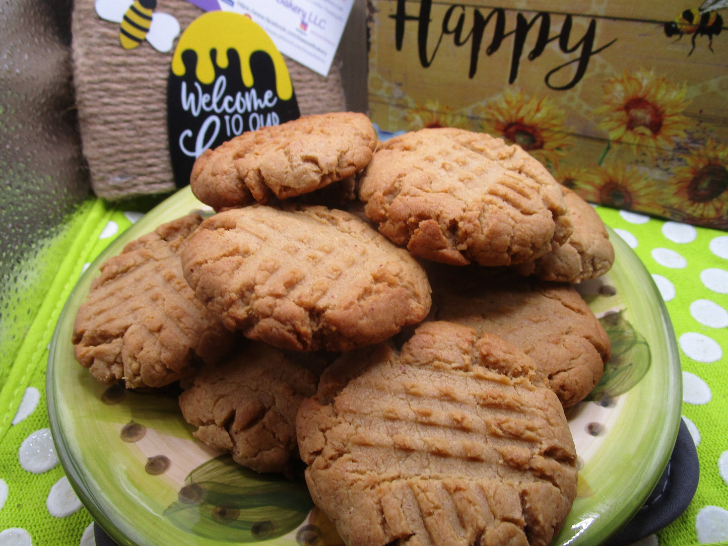 Organic High Protein Peanut Butter Cookies - Gluten Free & Vegan