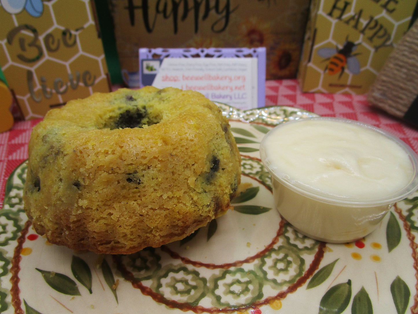 Pasteles Bundt de Limón y Arándano con Alto Contenido de Proteínas - Vegano y Sin Gluten