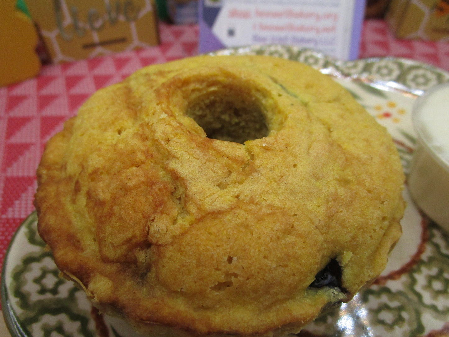 Pasteles Bundt de Limón y Arándano con Alto Contenido de Proteínas - Vegano y Sin Gluten
