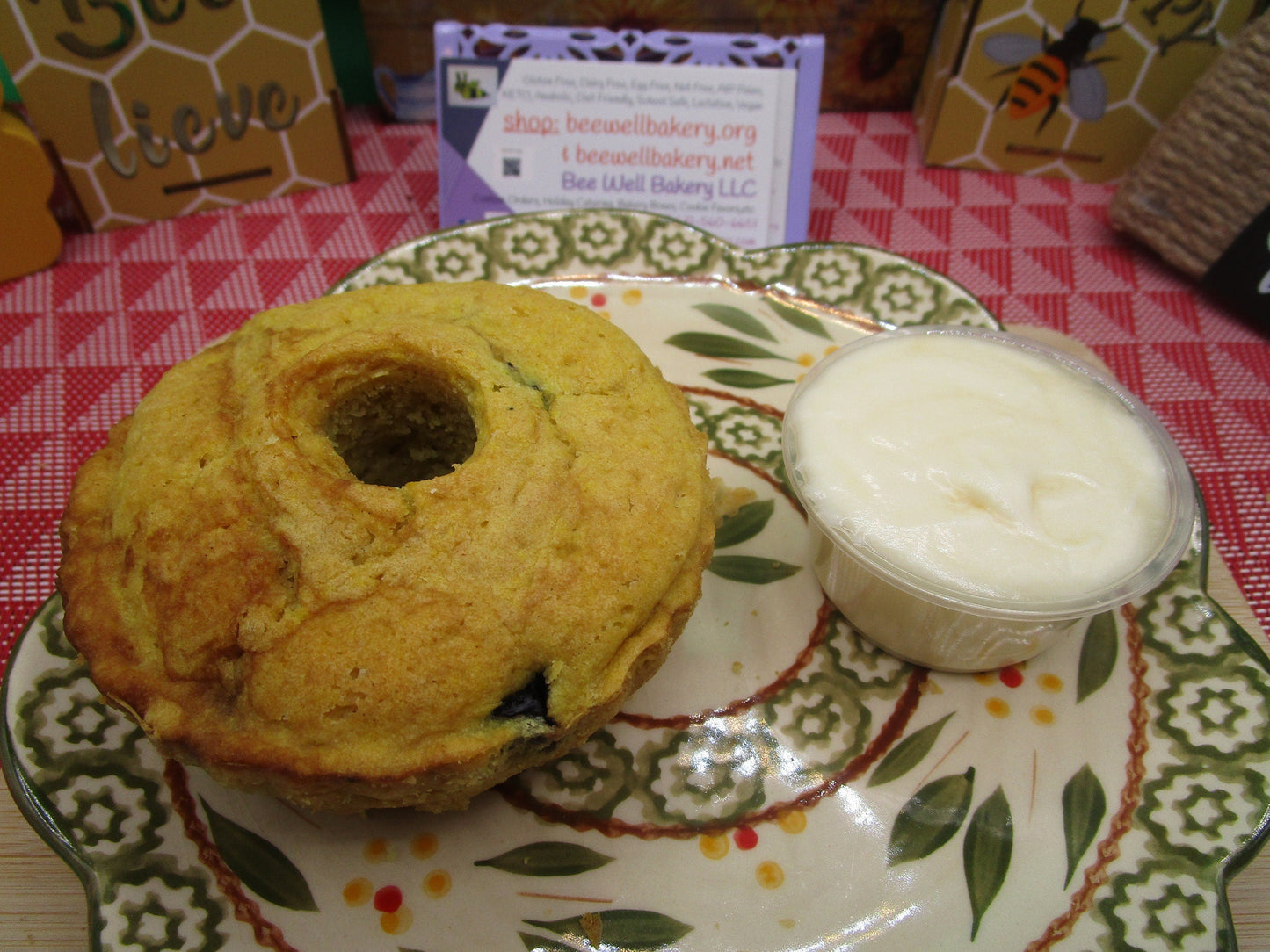 Pasteles Bundt de Limón y Arándano con Alto Contenido de Proteínas - Vegano y Sin Gluten