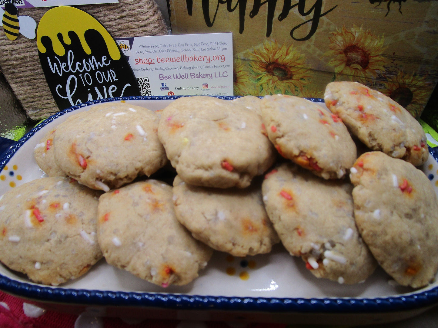 Biscuits Sucre Sans Gluten avec Paillettes Naturelles