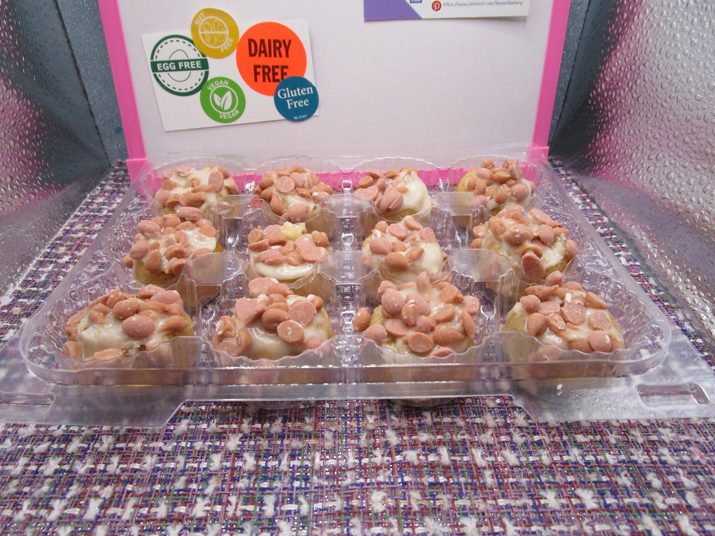 Anneaux de beignets mini au caramel salé sans gluten - Végétalien et sans produits laitiers