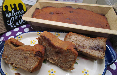 High Protein Mocha Chip Banana Bread - Gluten Free & Vegan