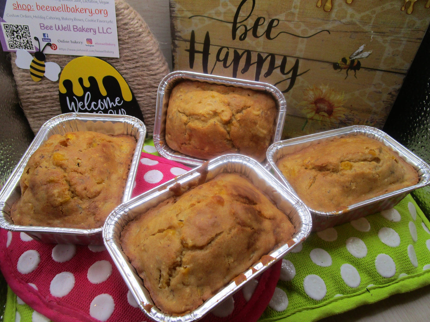 Muffins de maíz sin gluten y altos en proteínas