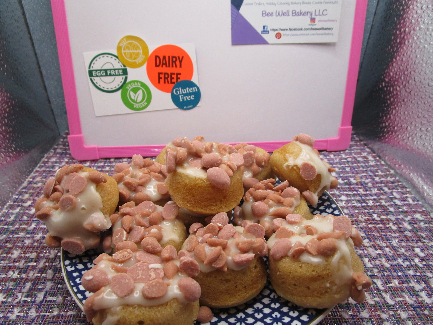 Anneaux de beignets mini au caramel salé sans gluten - Végétalien et sans produits laitiers