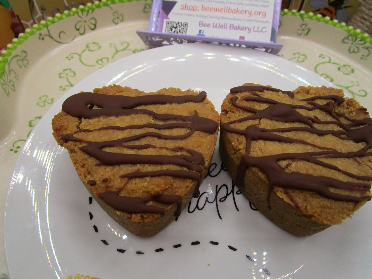 Tasses de biscuits au beurre de cacahuète riche en protéines - Véganes et sans gluten