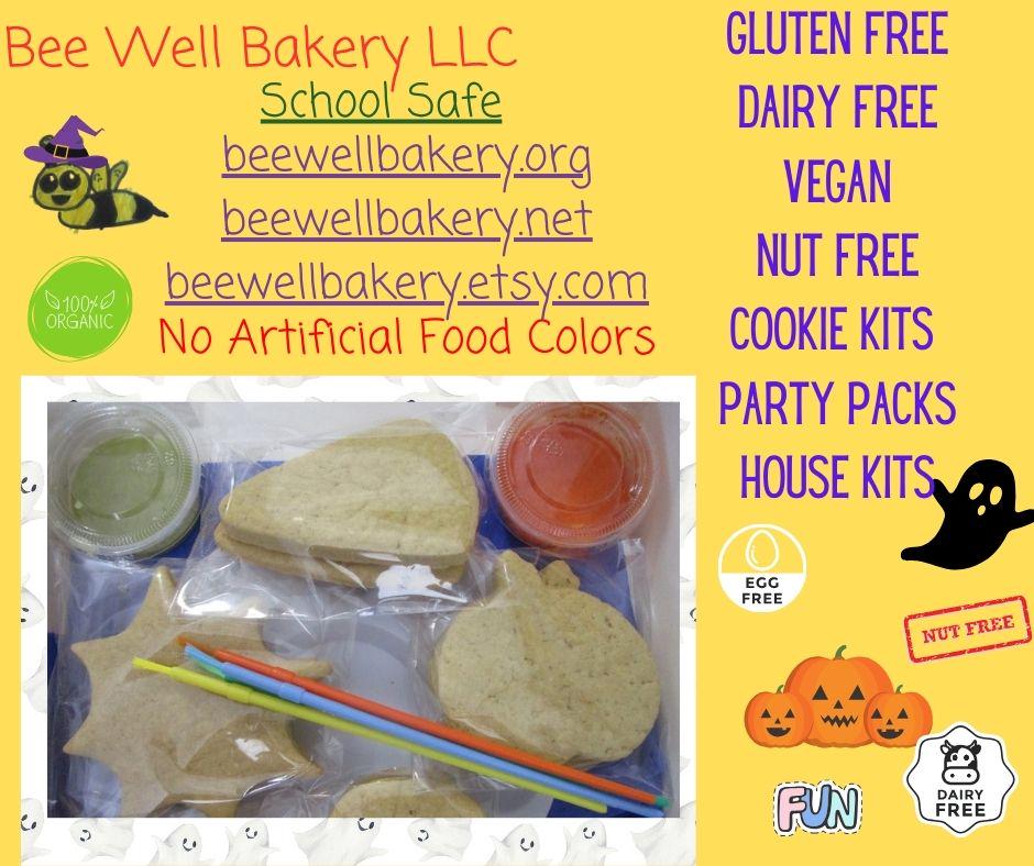 Kit de biscuits d'Halloween sans gluten - Sans produits laitiers et sûr pour l'école