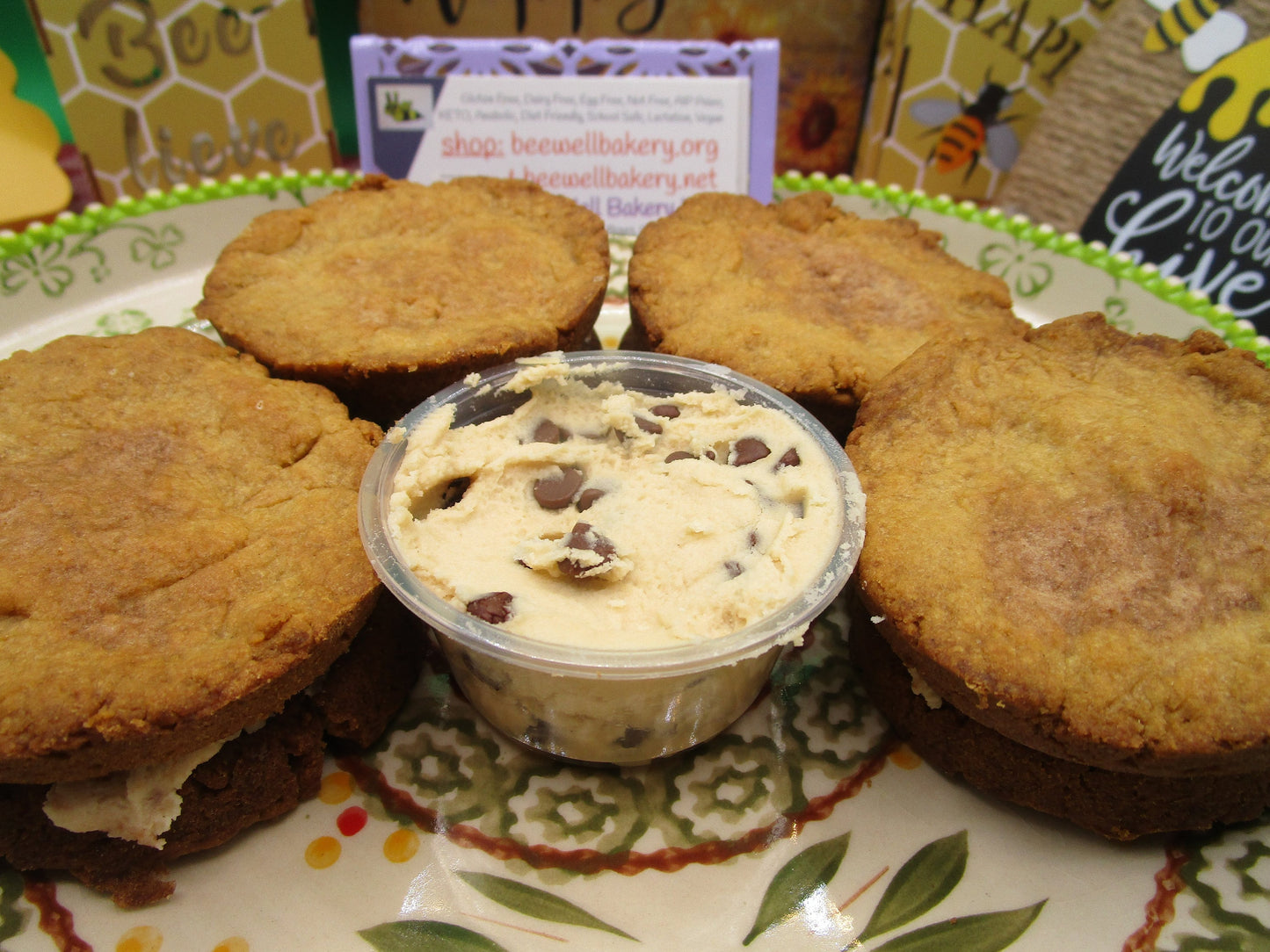 Sandwich de biscuits cannoli sans gluten premium - Végétalien et sans sucre