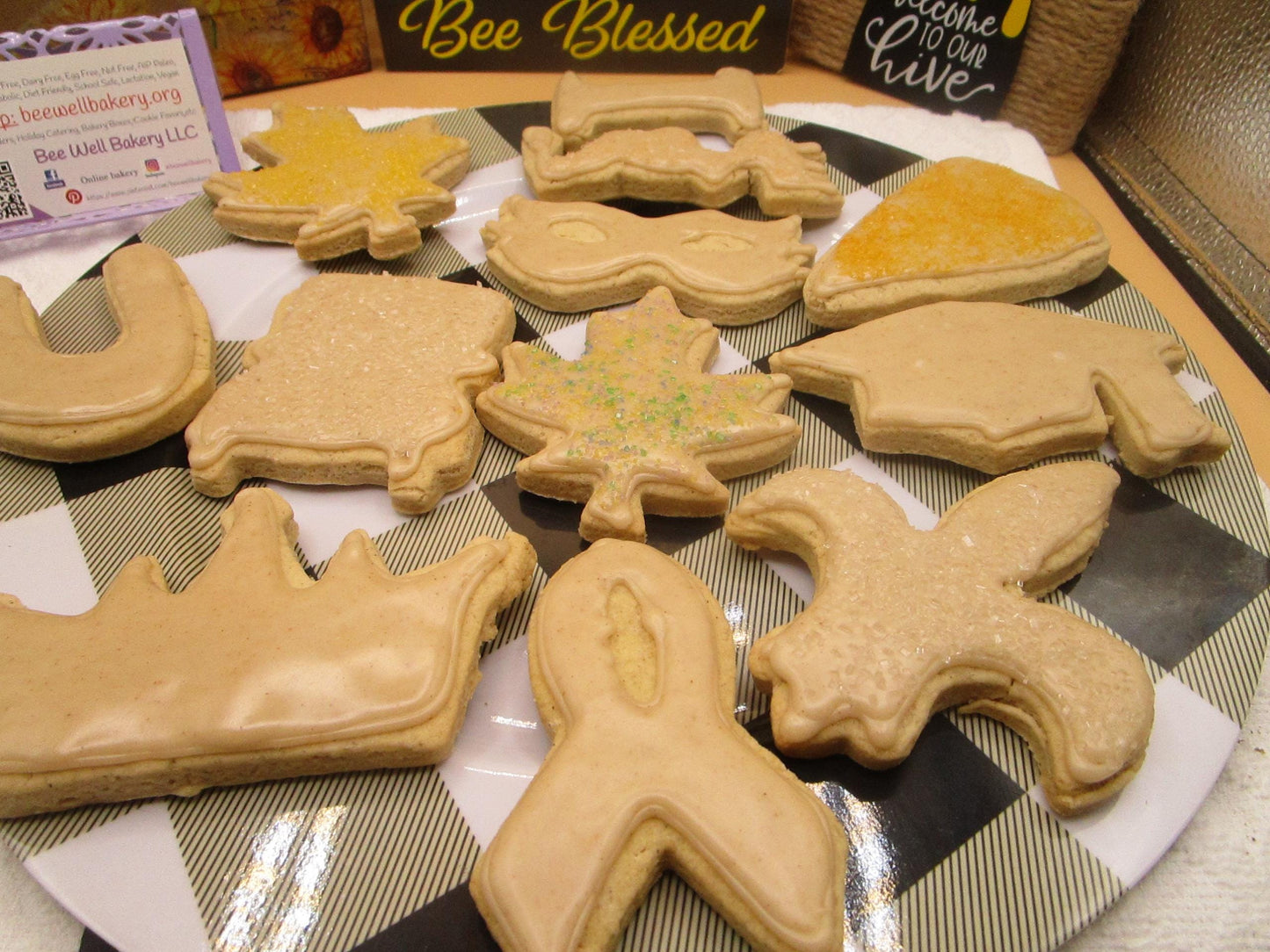 Galletas de Azúcar con Especias de Calabaza Heladas Sin Gluten - Veganas y Sin Lácteos