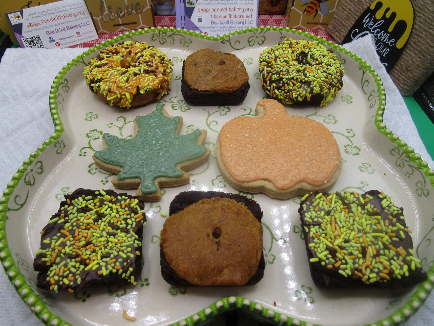 Forfait de fête d'automne - Assortiment de pâtisseries véganes et sans allergènes