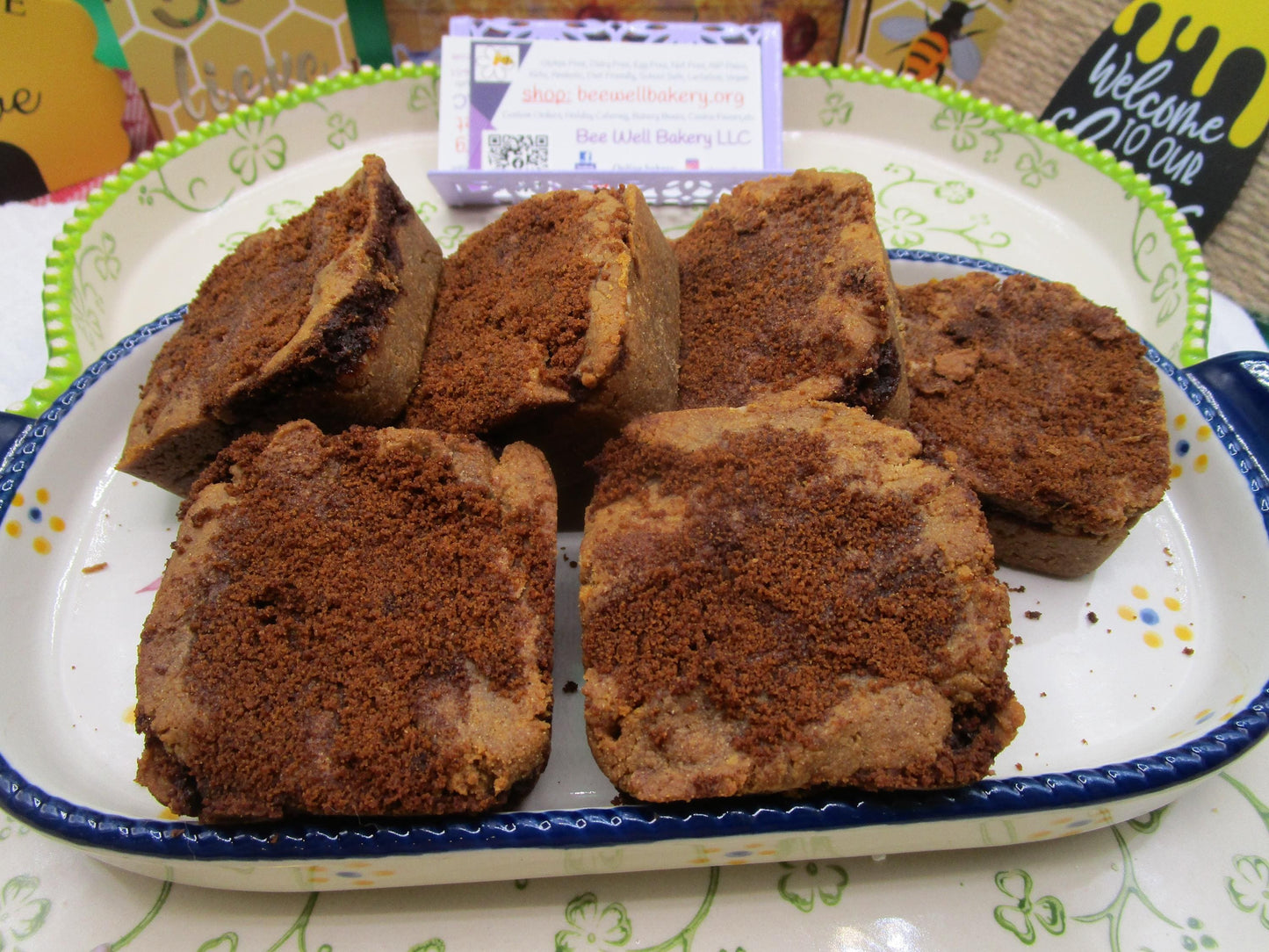 Carrés à la cannelle AIP paléo sans céréales - Pâtisseries véganes