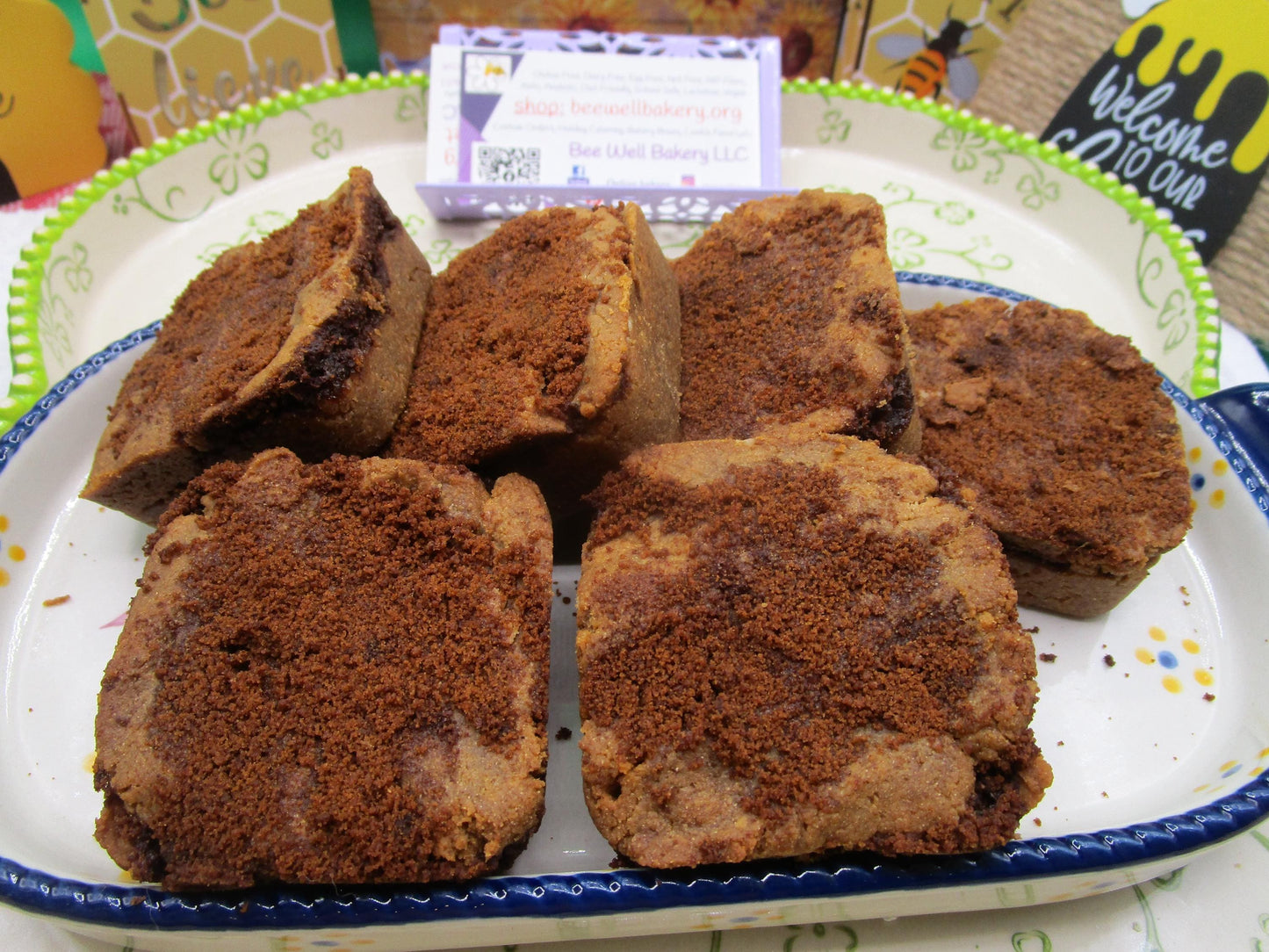 Carrés à la cannelle AIP paléo sans céréales - Pâtisseries véganes