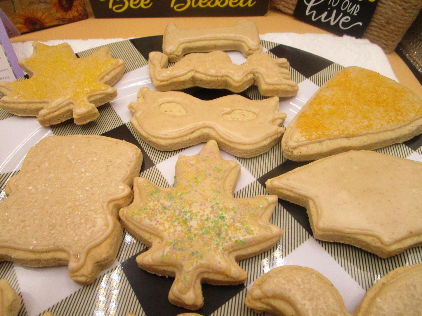 Galletas de Azúcar con Especias de Calabaza Heladas Sin Gluten - Veganas y Sin Lácteos