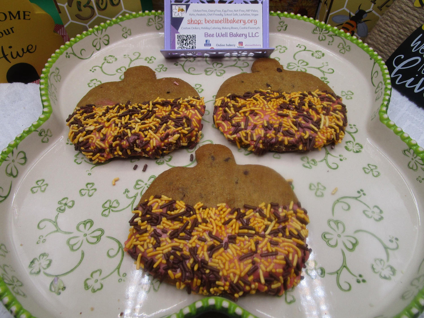 Biscuits au chocolat bio sans gluten - Édition citrouille