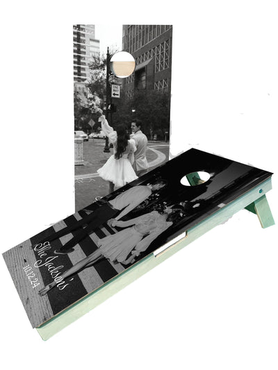 Personalized Wedding Cornhole Boards with Custom Design - Korvel