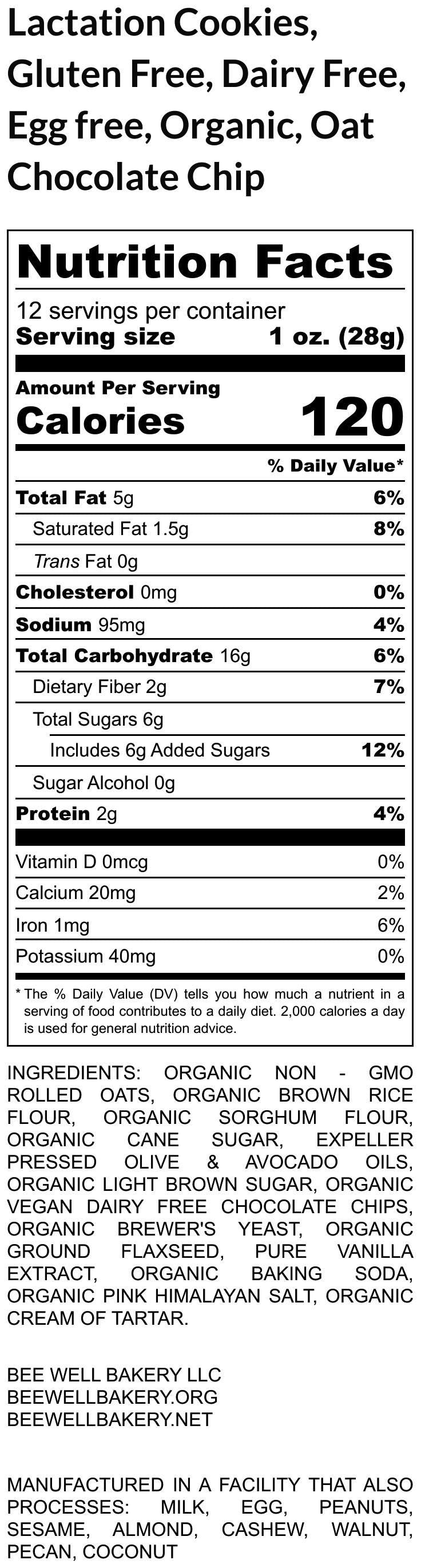 Biscuits de lactation végan sans gluten - Délicieux et nutritifs