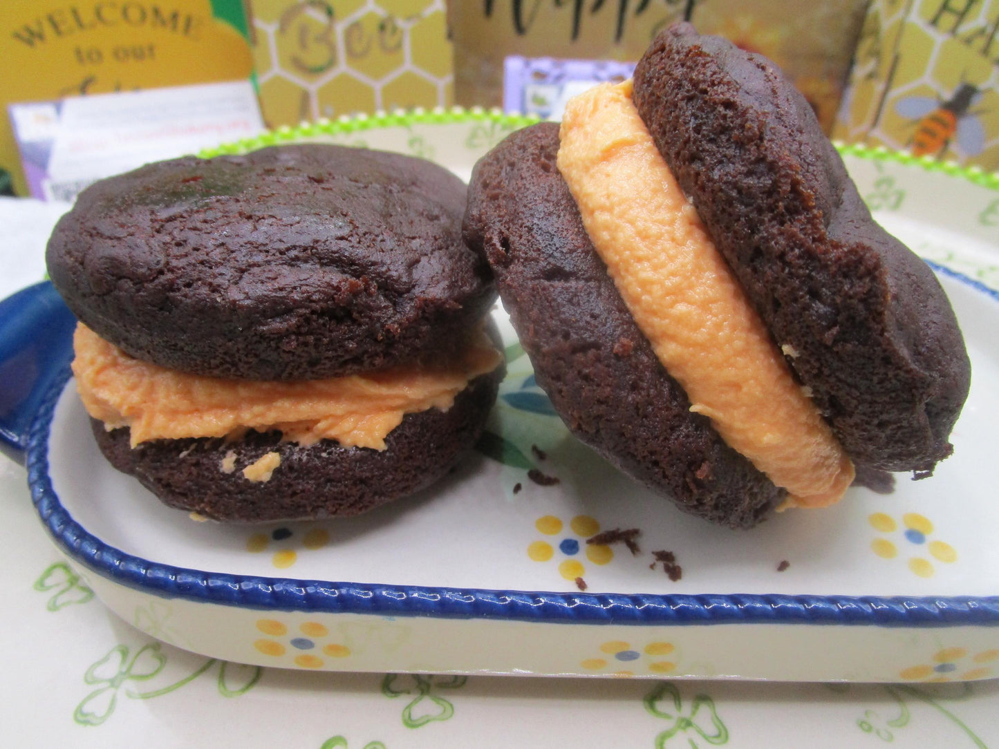 Gluten Free Halloween Whoopie Pies - Vegan & Dairy Free Treats