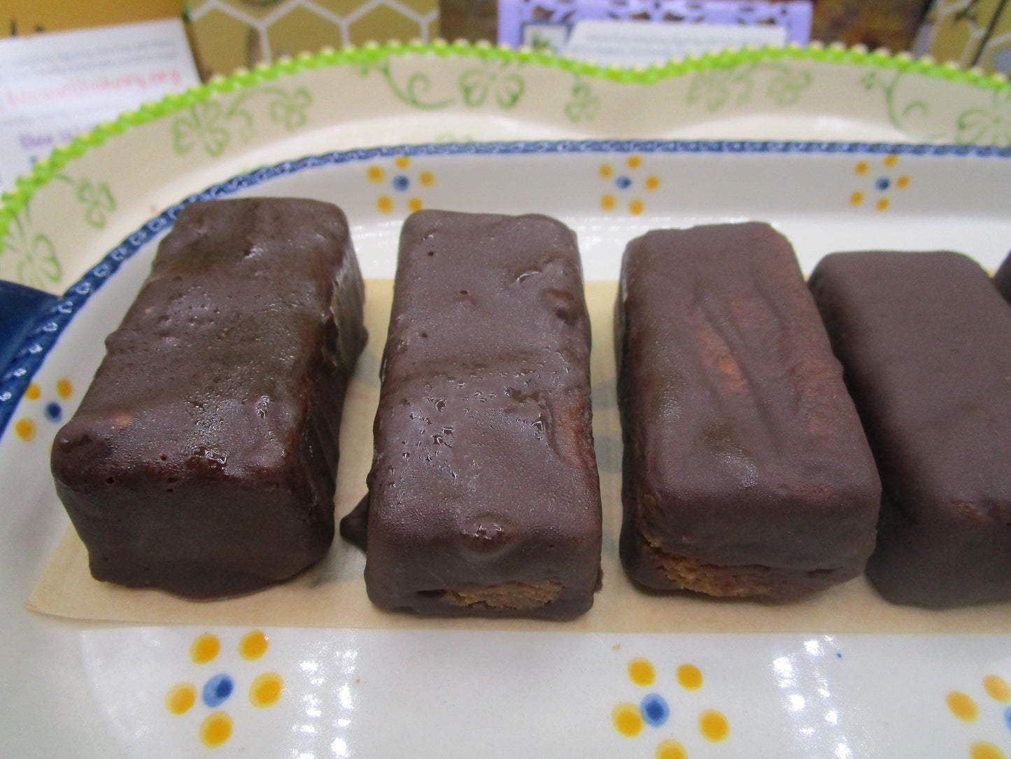 Barras de Galleta de Chocolate y Mantequilla de Maní con Alto Contenido de Proteínas - Veganas y Sin