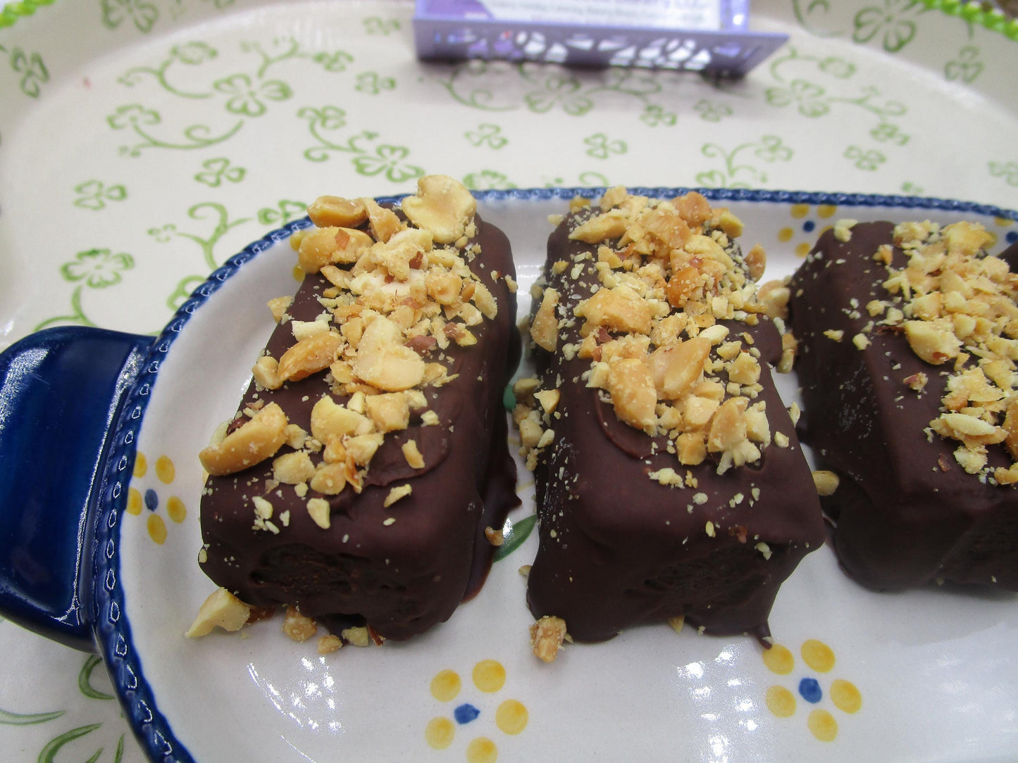 Barras de Galleta de Chocolate y Mantequilla de Maní con Alto Contenido de Proteínas - Veganas y Sin