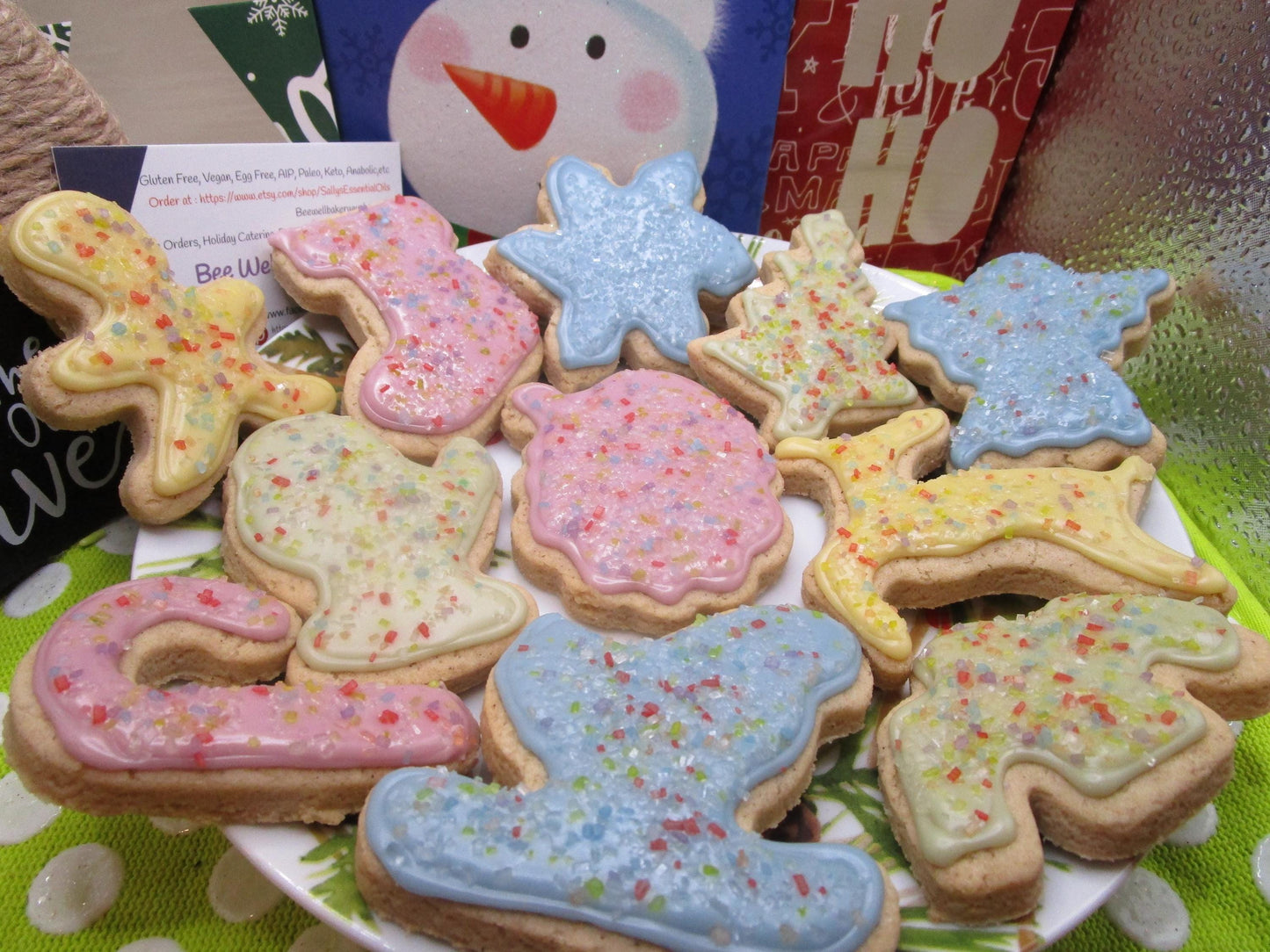 Galletas de Navidad Heladas Sin Azúcar - Veganas y Sin Gluten