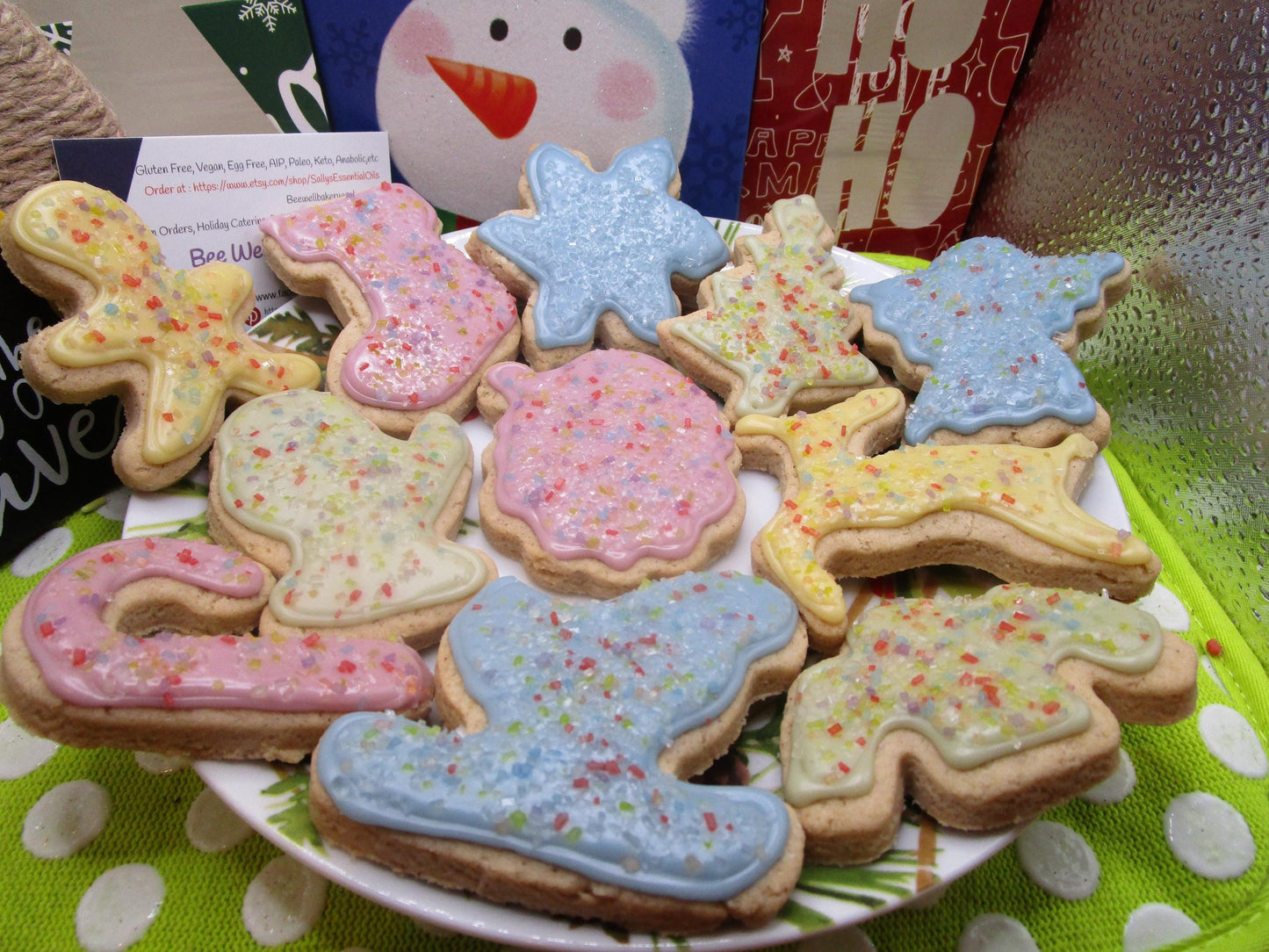 Galletas de Navidad Heladas Sin Azúcar - Veganas y Sin Gluten