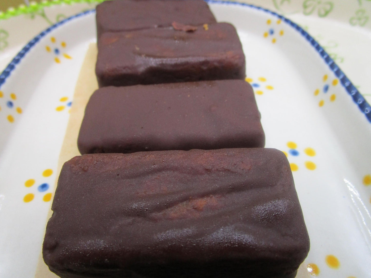 Barra de Galleta de Mantequilla de Maní Cubierta de Chocolate - Vegana y Sin Gluten