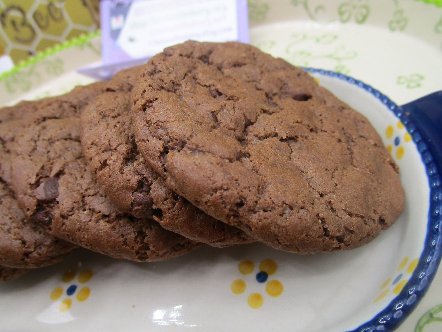 Cookies double chocolat bio sans gluten