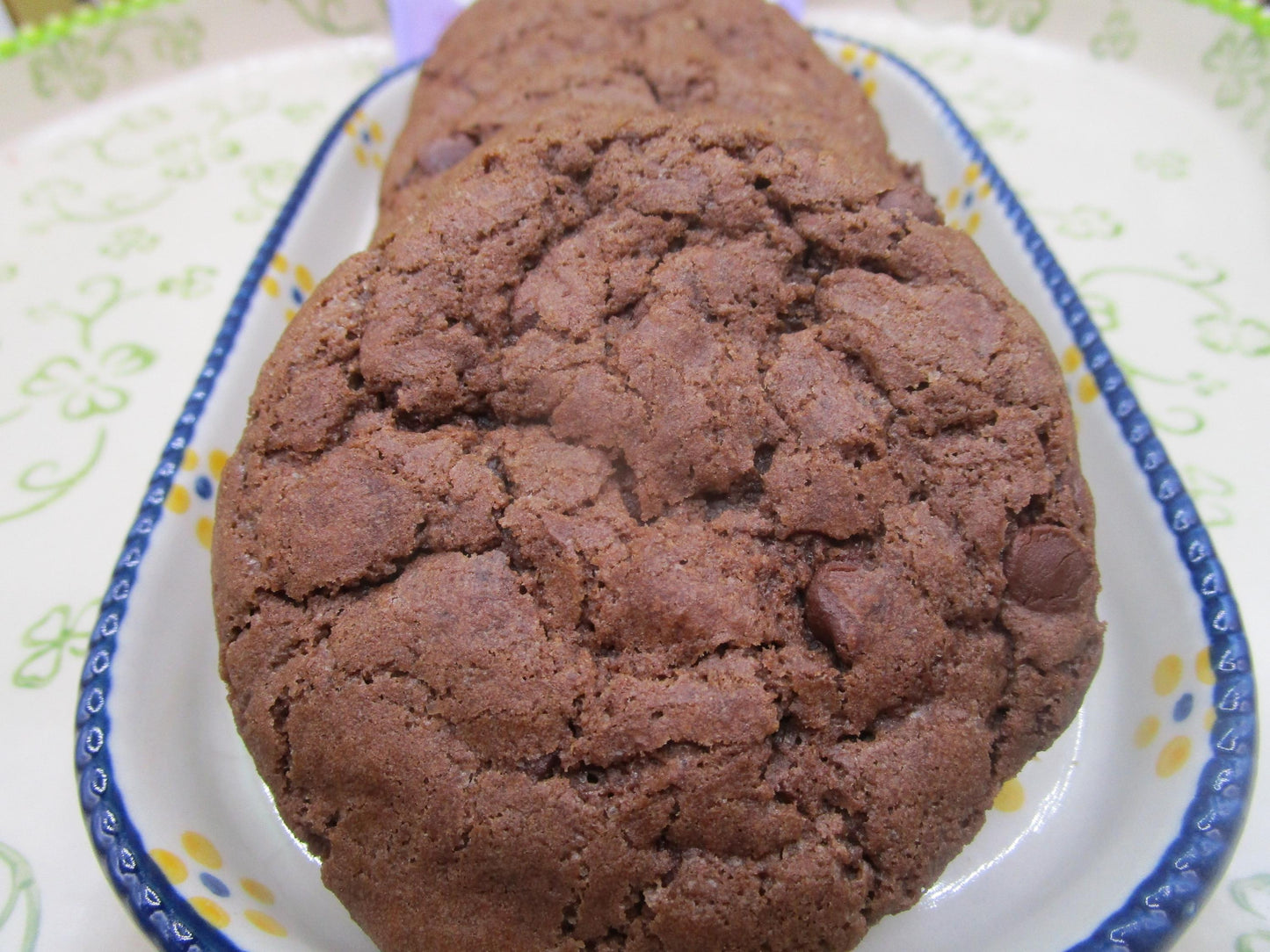 Cookies double chocolat bio sans gluten