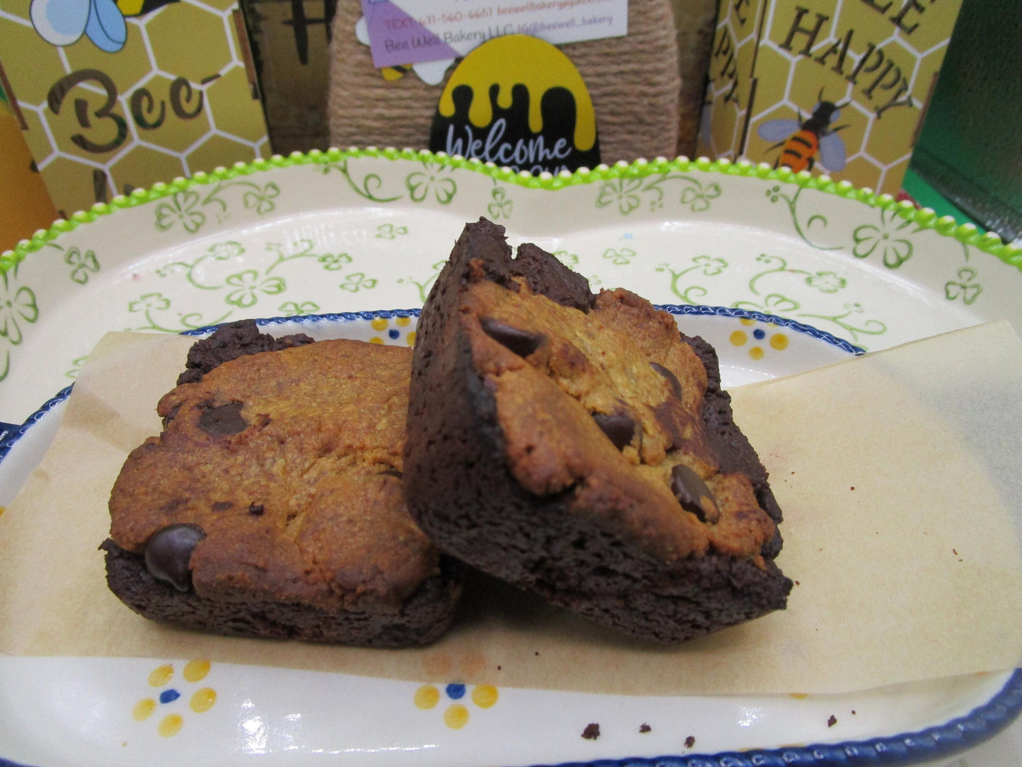 High Protein Brookie Brownies - Vegan & Gluten Free Treats