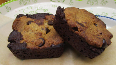 High Protein Brookie Brownies - Vegan & Gluten Free Treats