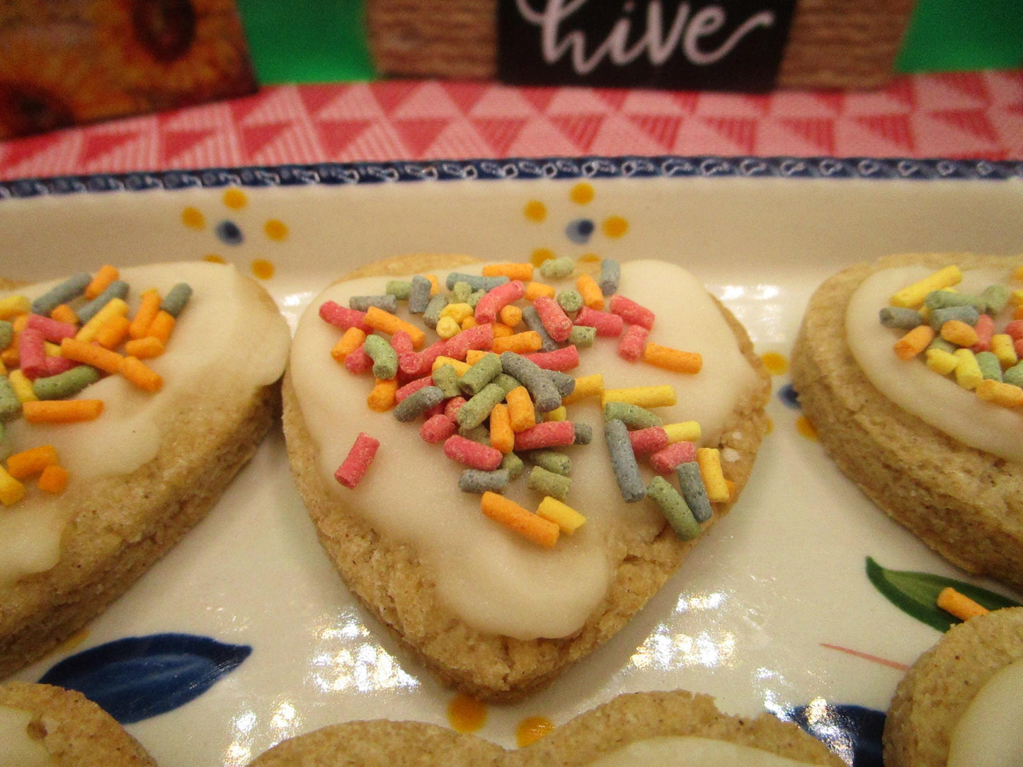 Galletas de Corazón Heladas Sin Azúcar - Veganas y Sin Gluten