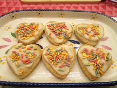 Galletas de Corazón Heladas Sin Azúcar - Veganas y Sin Gluten