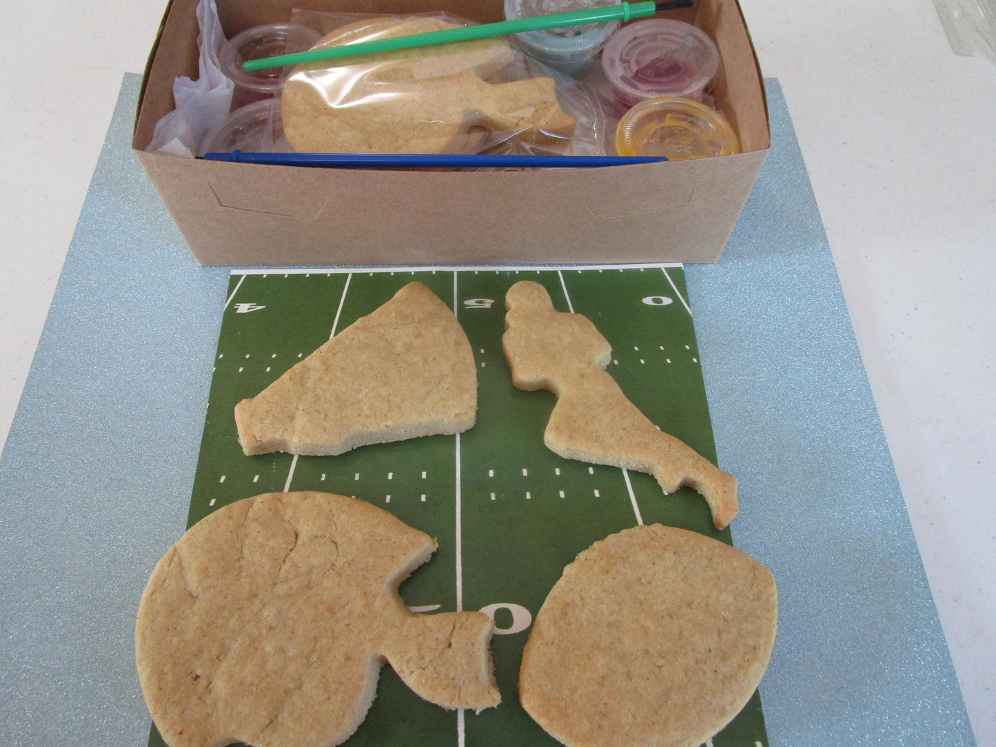 Kits de Galletas de Azúcar Sin Gluten - Tema de Fútbol, Sin Lácteos ni Nueces