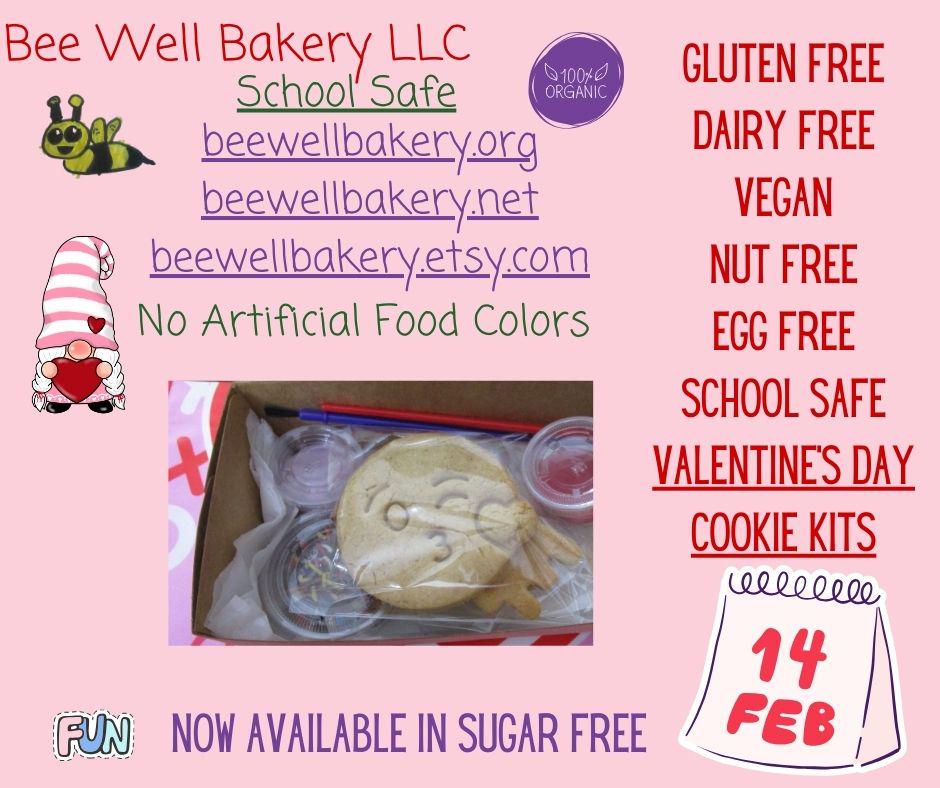 Valentine's Day Gluten Free Cookie Kit - Dairy & Egg Free