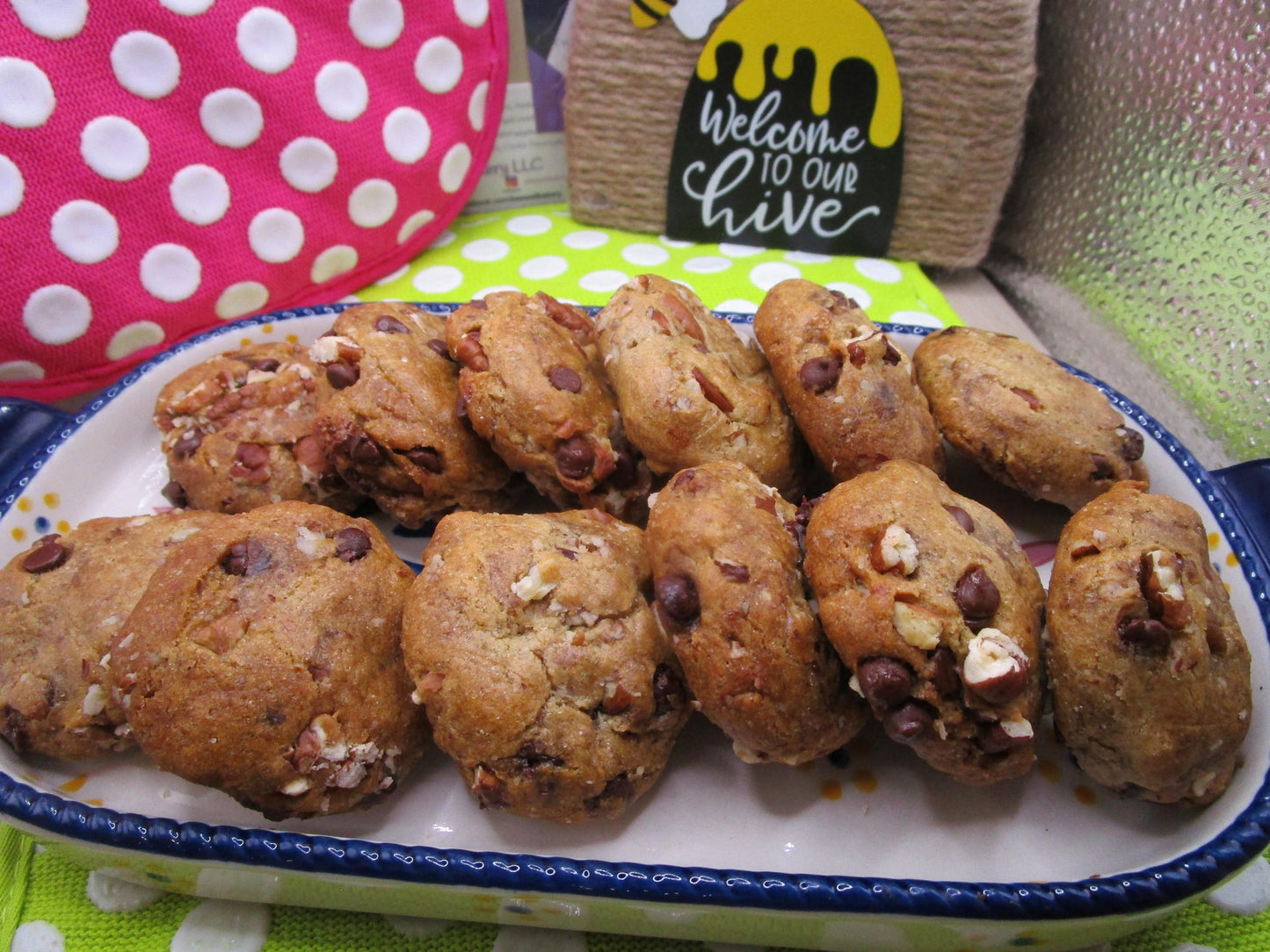 Organic Gluten Free Pecan Chocolate Chip Cookies