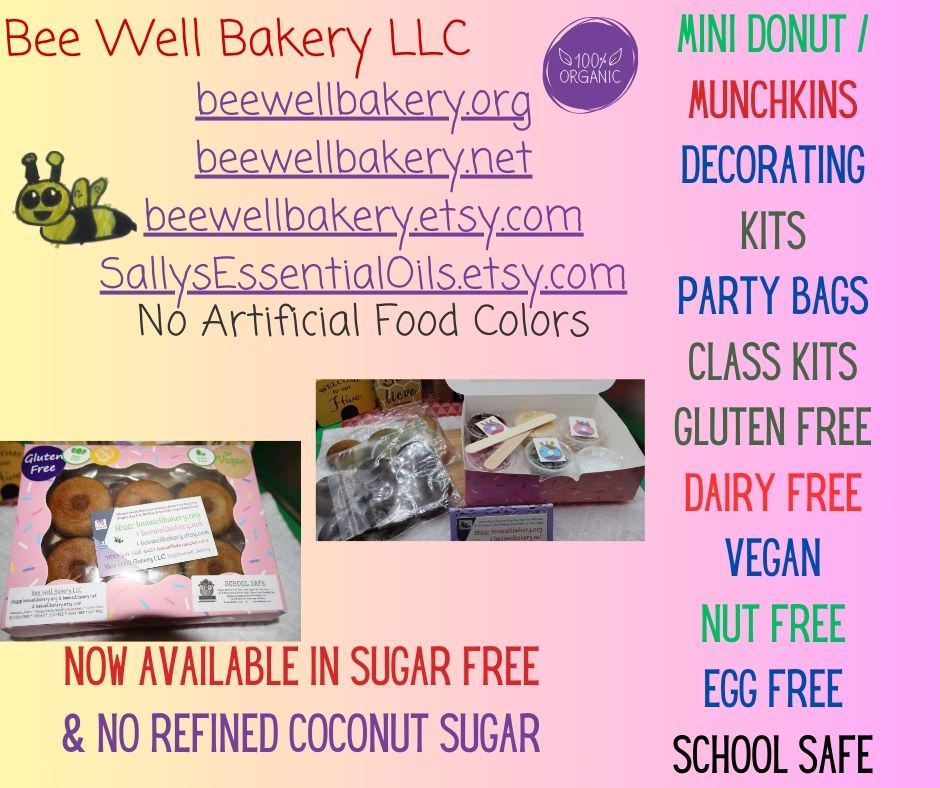 Kit de Decoración de Mini Donuts Sin Gluten - Vegano y Amigable con Alérgenos