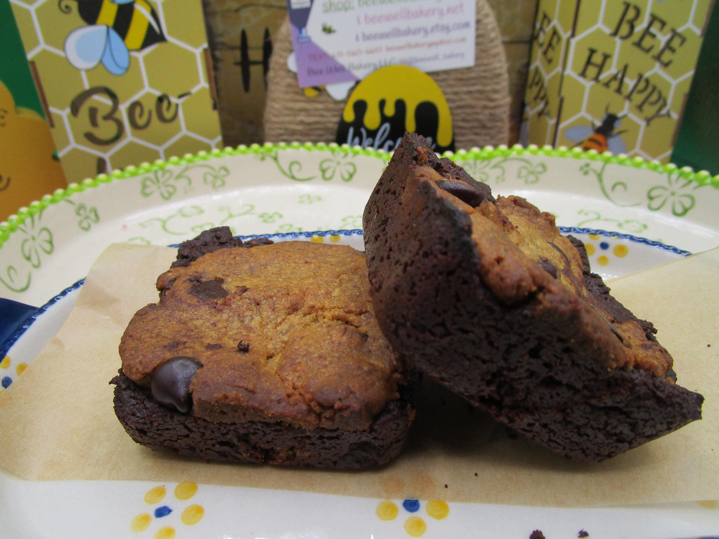 High Protein Brookie Brownies - Vegan & Gluten Free Treats
