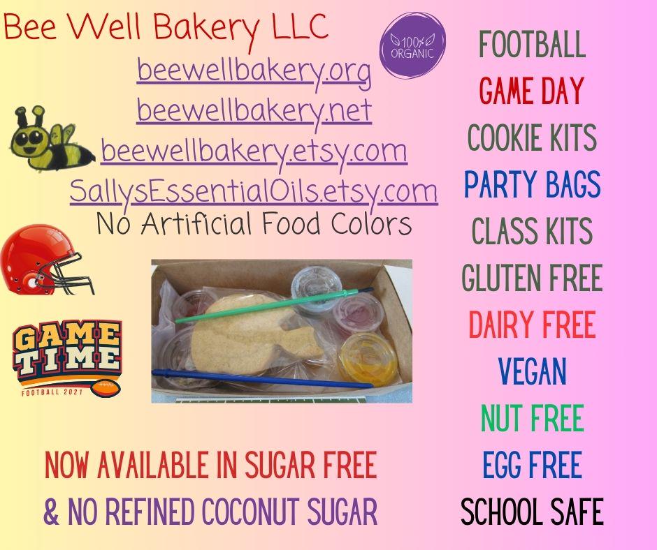 Kits de Galletas de Azúcar Sin Gluten - Tema de Fútbol, Sin Lácteos ni Nueces