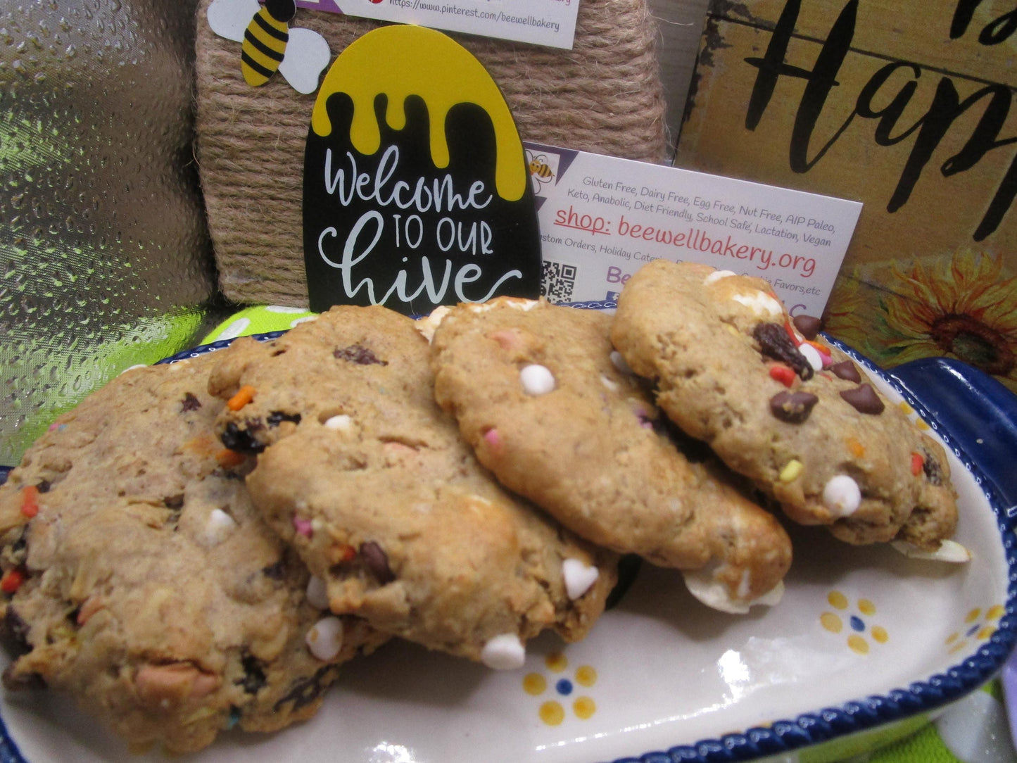 Gluten Free Kitchen Sink Cookies - Vegan & Dairy Free Treats