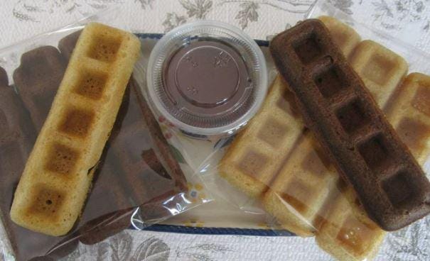 Palitos de Waffle Sin Gluten - Delicias Sin Lácteos y Veganas