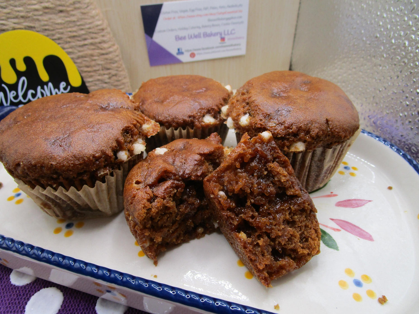 Muffins aux pépites de chocolat blanc sans gluten - Sans produits laitiers et végan