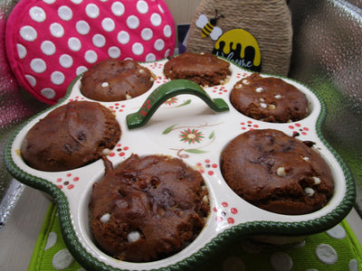 Muffins de Chips de Chocolate Blanco Sin Gluten - Sin Lácteos y Veganos