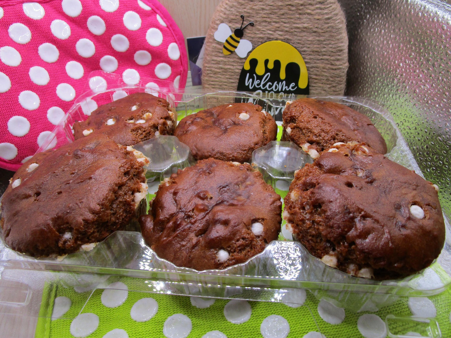Muffins aux pépites de chocolat blanc sans gluten - Sans produits laitiers et végan
