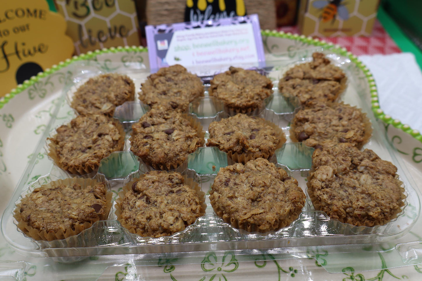 Gluten Free Mini Oatmeal Chocolate Chip Muffins