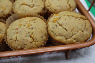 Muffin de Maíz Salado Alto en Proteínas - Sin Gluten y Vegano