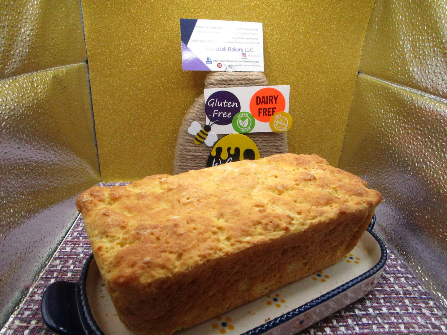 Pan de Mijo Sin Gluten Premium - Sin Lácteos, Vegano, Bajo en FODMAP