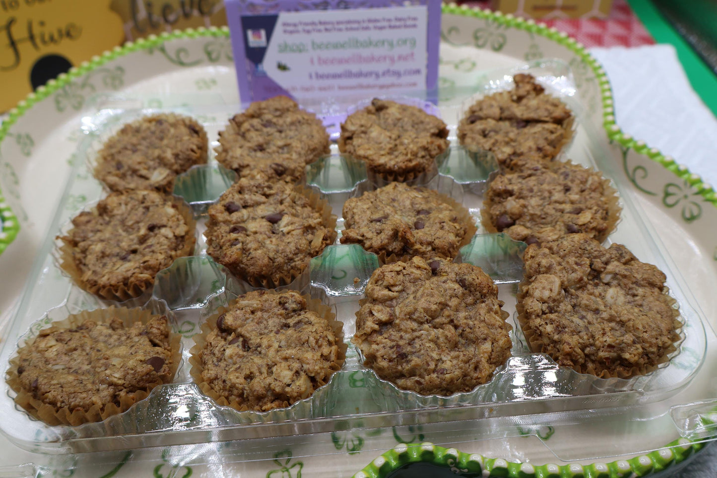 Gluten Free Mini Oatmeal Chocolate Chip Muffins